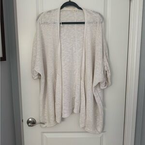 White Open-Front Cardigan